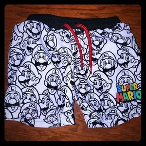 super mario brothers swim trunks